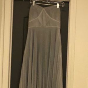 Marchesa Notte Silver evening gown